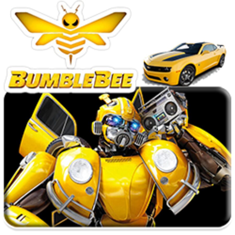 Animator Bumblebee podczas programu dla dzieci