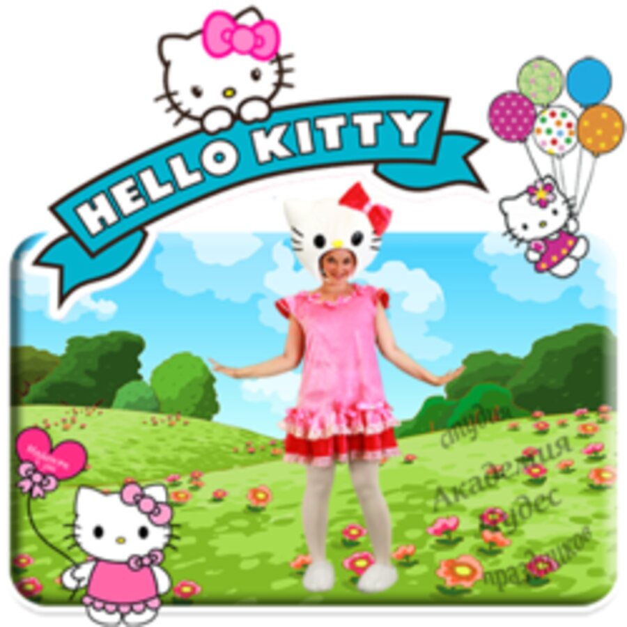 Animator Hello Kitty podczas programu dla dzieci