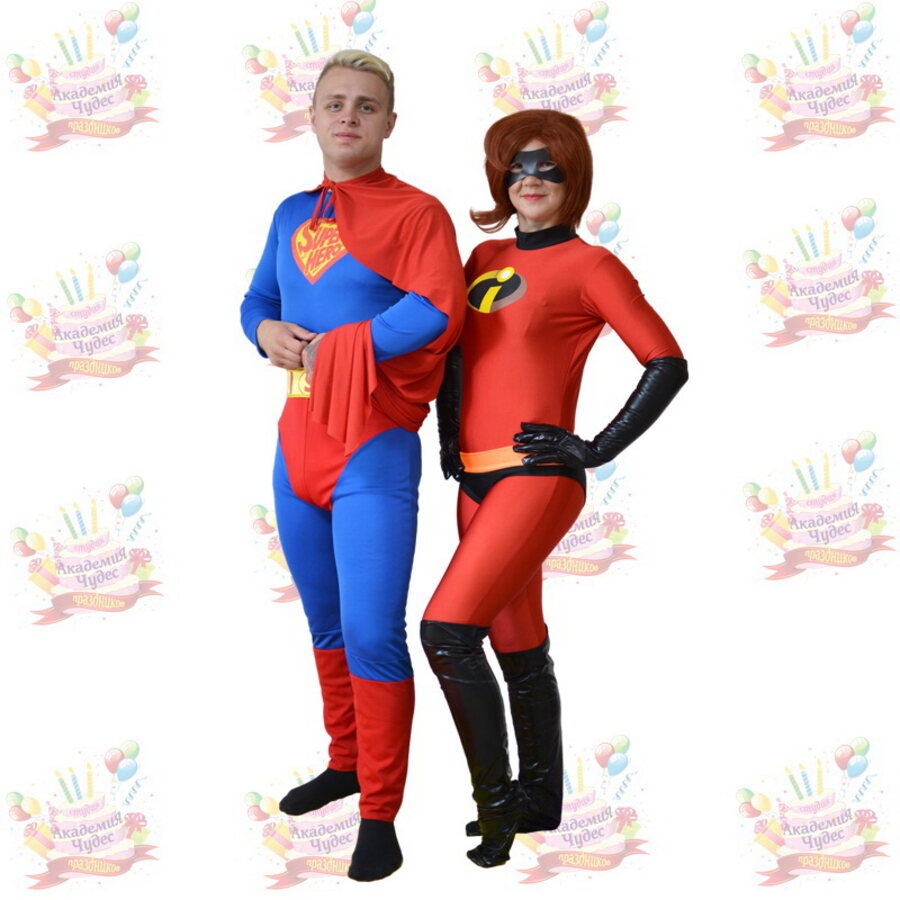 Animator Superman podczas programu dla dzieci