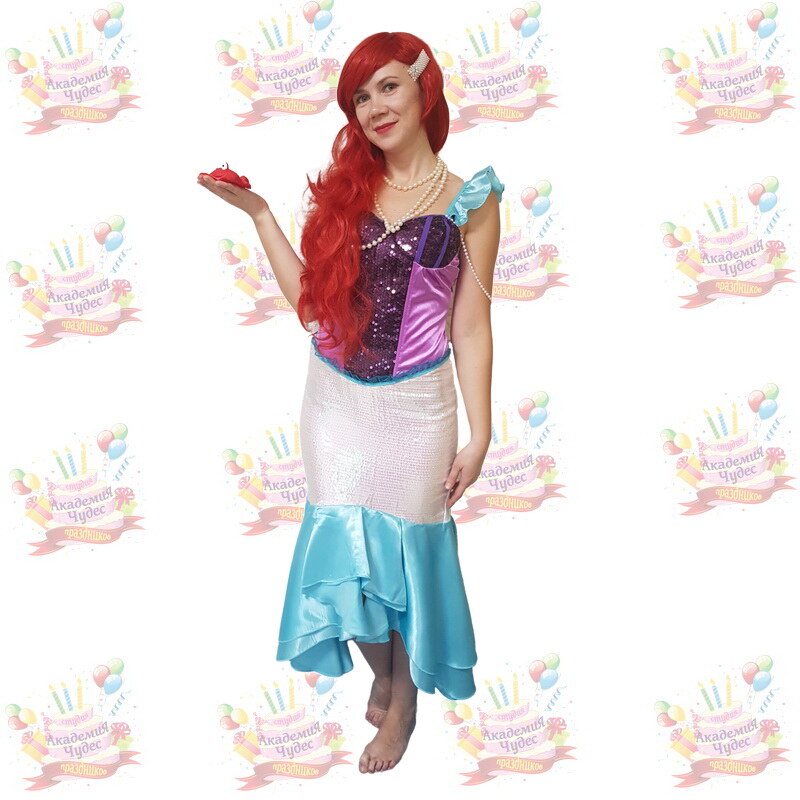 Mermaid entertainer during a children's programme